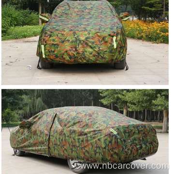 Strip Camouflage Sun Proof Outdoor Car Cover